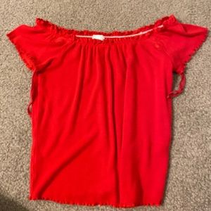 lightly worn off shoulder top